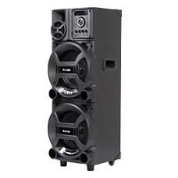 Torre de Som Amvox Titan Black ACA 1402 com Luz e Display em LED, 2 Woofers de 10", Bluetooth, Entradas USB, Card e Microfones 1400W - Bivolt - 2