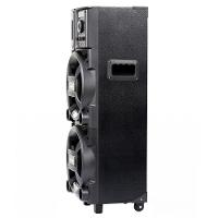 Torre de Som Amvox Duplo 8 Black ACA1101 com Luz de LED, 2 Woofers de 8", Bluetooth, Entradas UBS SD e Microfones - 1100W - 3