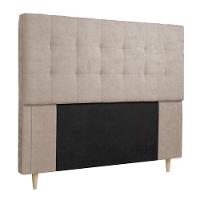Cabeceira para Cama Box Casal Dobuê Sevilha com Revestimento em Veludo - 2