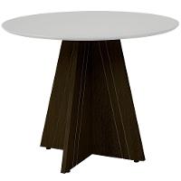 Mesa de Jantar Redonda Dobuê Turim com 4 Cadeiras com Revestimento em Suede - 3