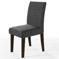 Mesa de Jantar Redonda Dobuê Turim com 4 Cadeiras com Revestimento em Suede