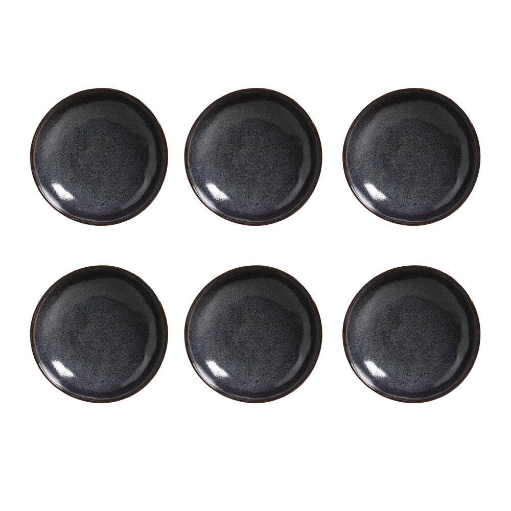 Conjunto de Pratos Fundos Porto Brasil Bio Titanium com 6 Peças - Azul - 1