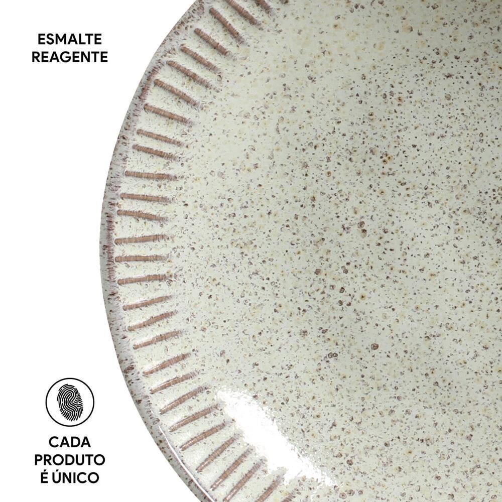 Conjunto de Pratos Fundos Porto Brasil Linhas Pistache com 6 Peças - Verde - 6