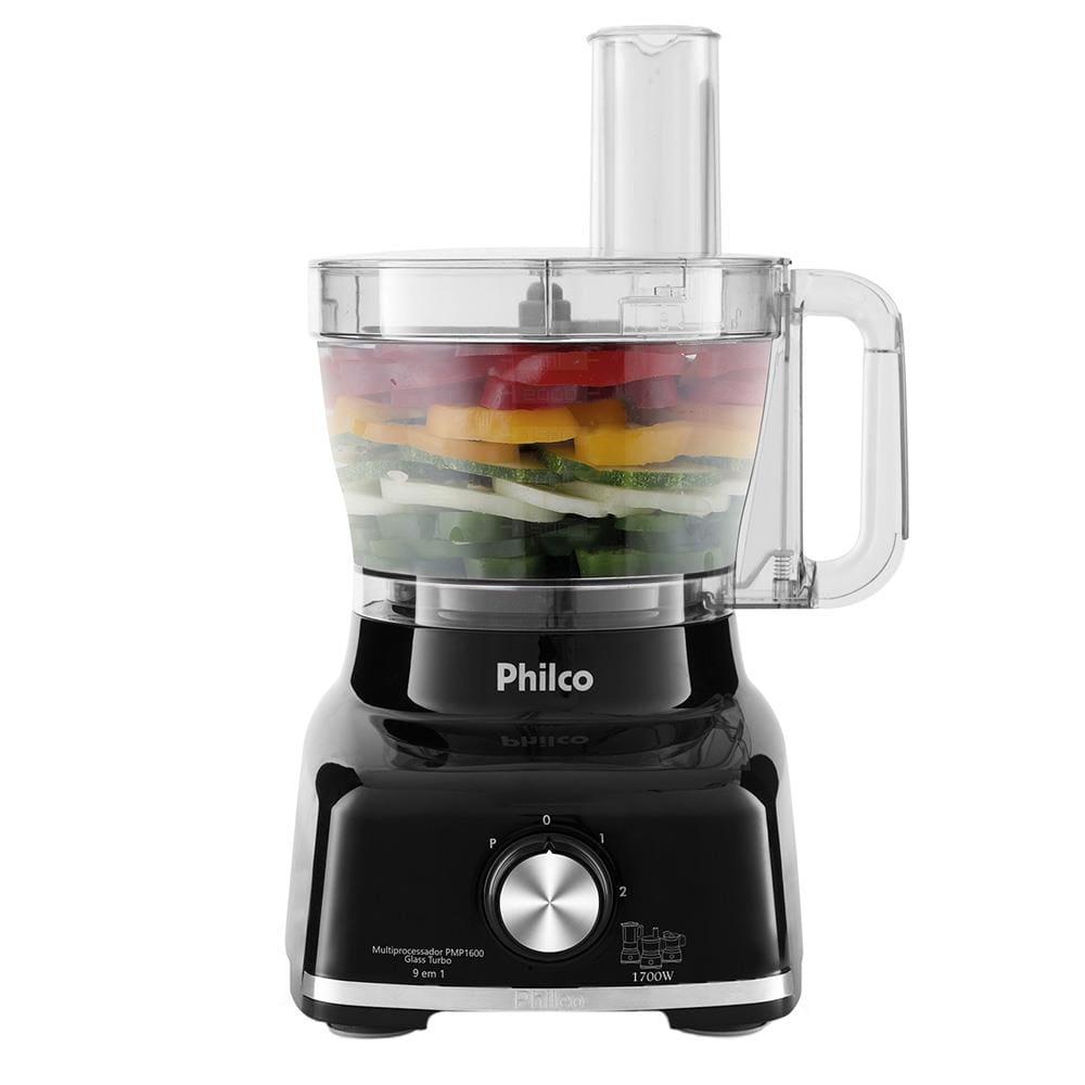 Multiprocessador de Alimentos Philco PMP1600P 9 em 1 com 2 Velocidades + Pulsar 1700W – Preto - 3