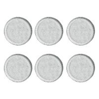 Conjunto de Pratos de Sobremesa Porto Brasil Linhas Echo com 6 Peças - Branco - 1