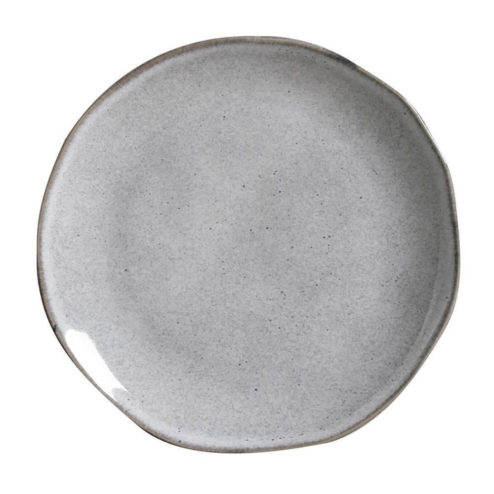 Conjunto de Pratos de Sobremesa Porto Brasil Orgânico Concreto com 6 peças - Cinza - 2