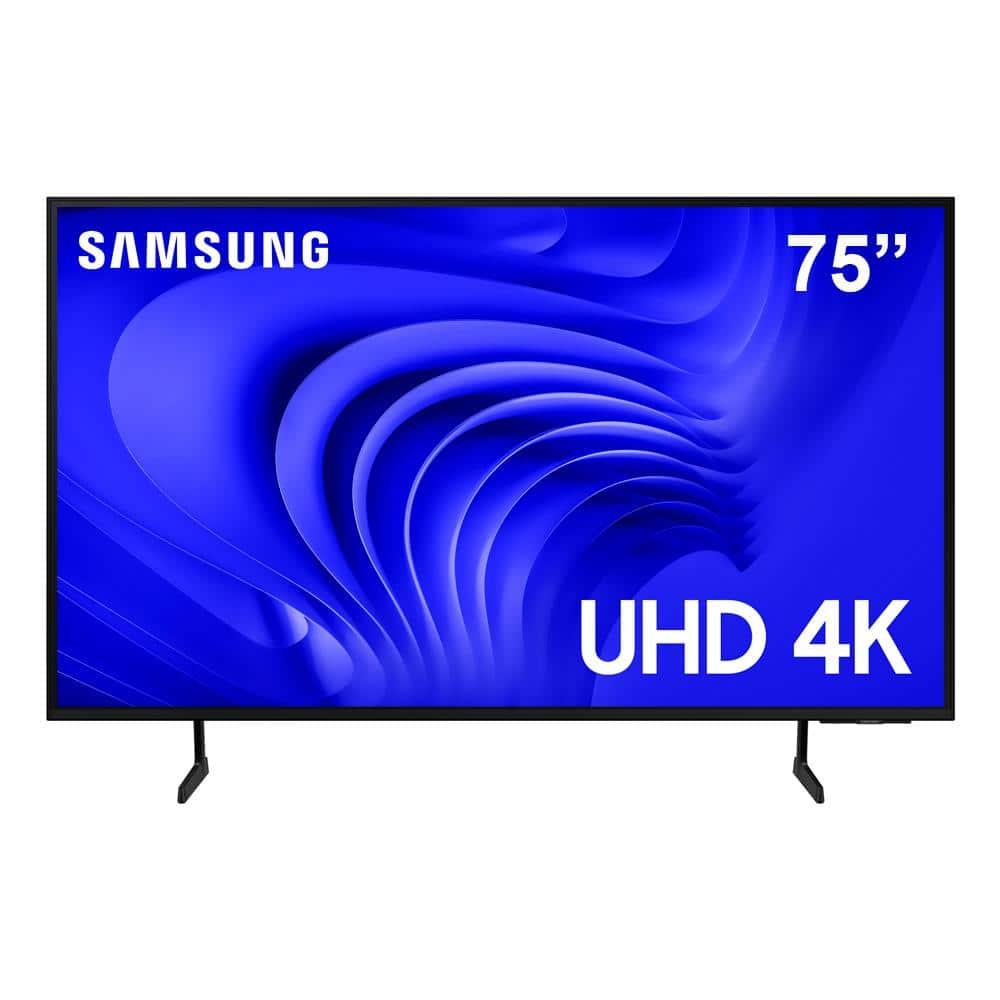 Smart TV 75” 4K LED Samsung 75DU7700 Processador Crystal Gaming Hub AI Energy Mod - 1