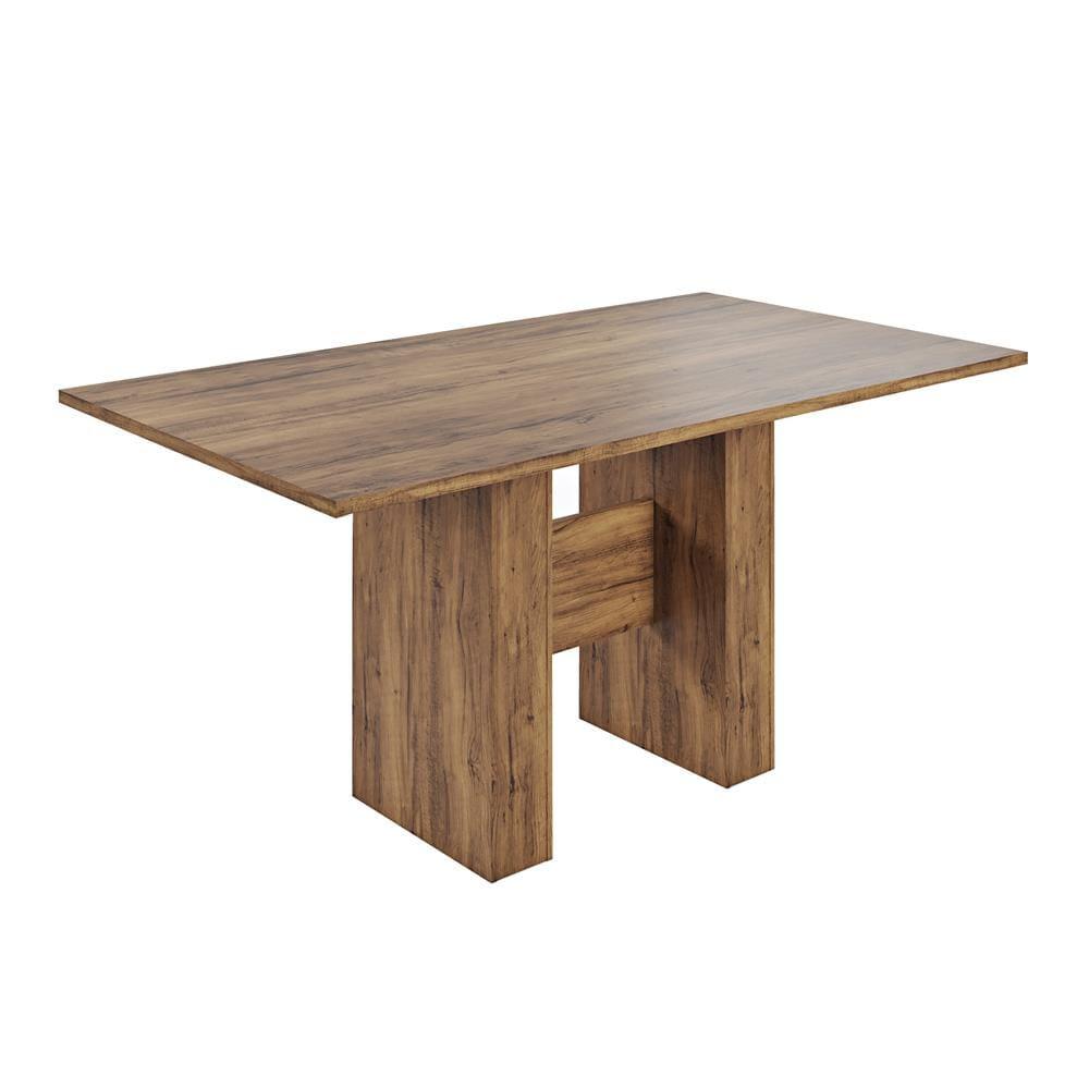 Mesa de Jantar Retangular Viero Carmen com 6 Cadeiras Estofadas e Revestidas em Veludo - 2