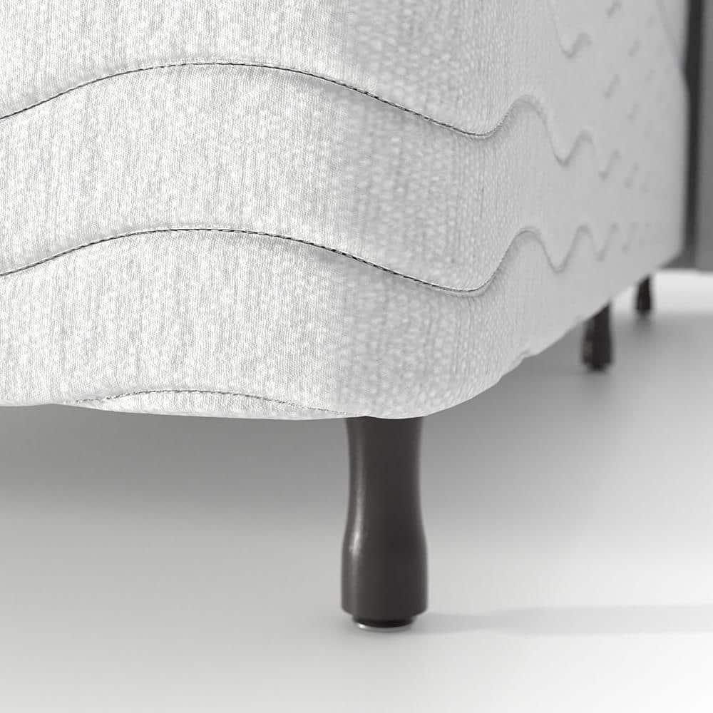 Base Box King Size Probel Amsterdã com 38 X 96 X 203 cm – Branco - 2