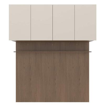 Módulo Ponte 160 Bartira Lugano com 4 Portas e 2 Prateleiras Casal - Avelã/Capuccino