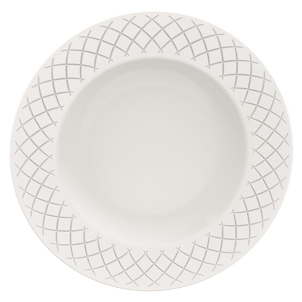 Aparelho de Jantar 20 Peças Tramontina Ingrid em Porcelana Decorada - Branco - 4