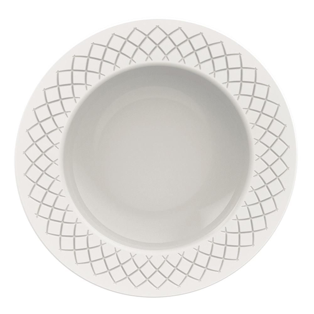 Aparelho de Jantar 20 Peças Tramontina Ingrid em Porcelana Decorada - Branco - 5