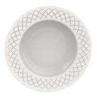 Aparelho de Jantar 20 Peças Tramontina Ingrid em Porcelana Decorada - Branco - 9