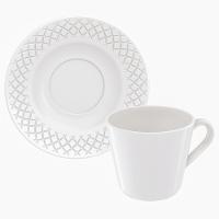 Aparelho de Jantar 20 Peças Tramontina Ingrid em Porcelana Decorada - Branco - 13