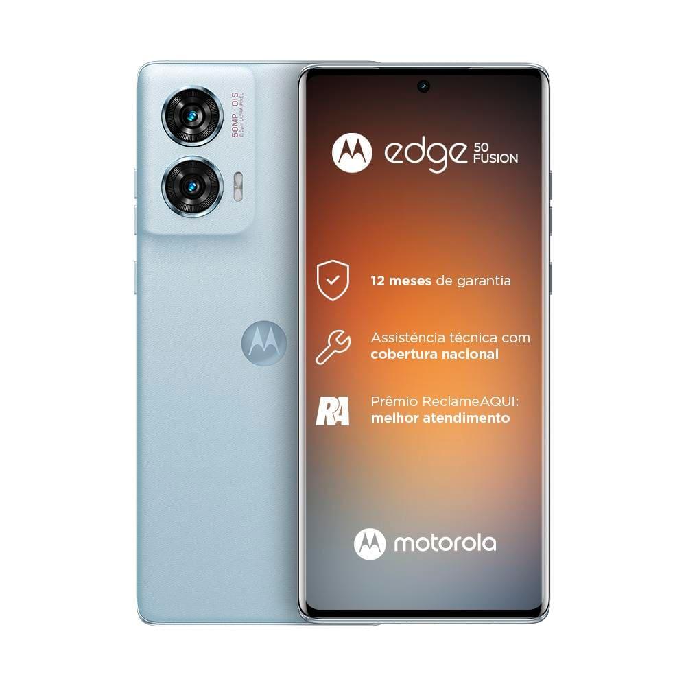 Smartphone Motorola Edge 50 Fusion 5G Ligth Blue com Snapdragon, 256GB, Sony AI Camera, 8GB + 8G de RAM Boost, Tela 6.7", IP68 e NF - 8