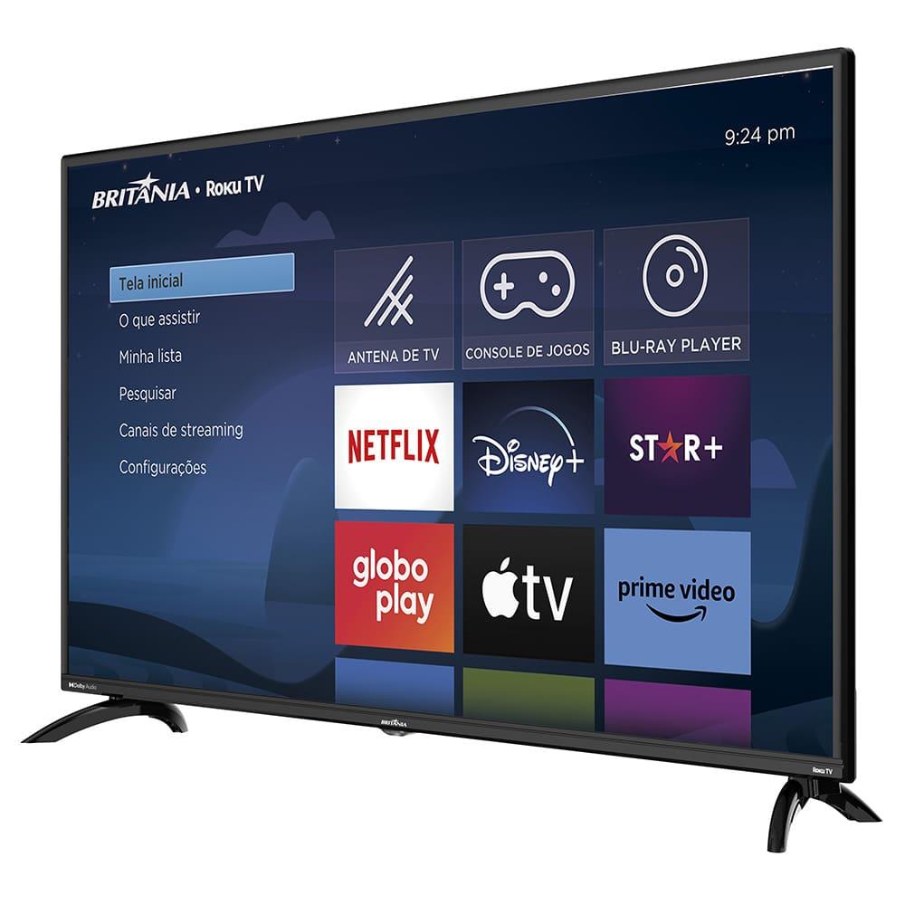Smart TV LED 42" Britânia BTV42G6FR2CP com Tela Plana, Wi-Fi, HDMI e USB - 5