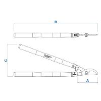 Tesourão de Poda Tramontina 78360505 com Cabo de Madeira - 43cm - 3