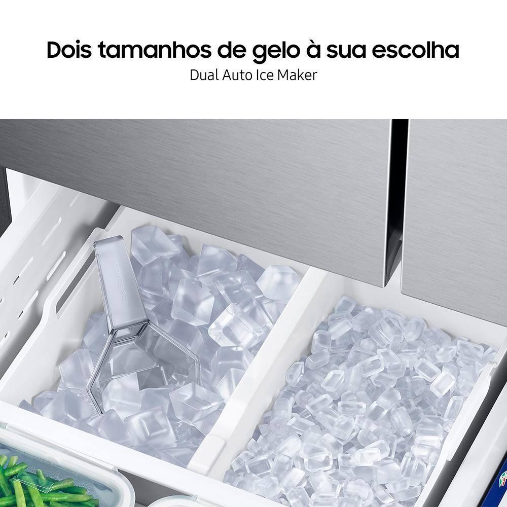 Geladeira Smart Samsung Frost Free French Door RF27 com SpaceMax e All Around Cooling 576L - Inox - 6