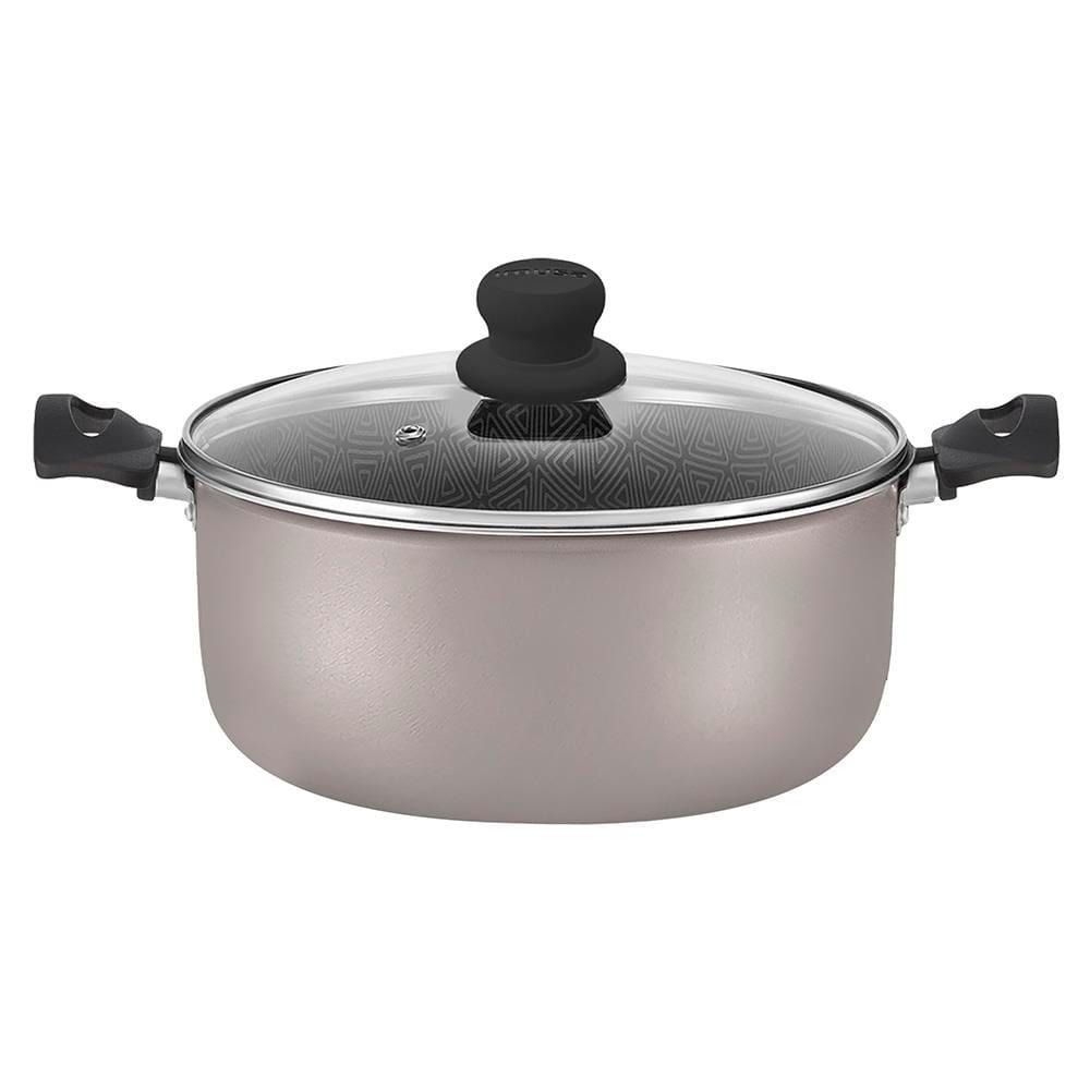 Conjunto de Panelas 7 Peças Rochedo Imusa Talent com Antiaderente Tefal - Cinza - 2