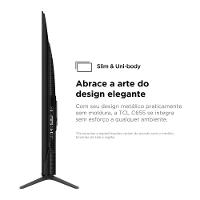Smart TV 55" QLED 4K TCL 55C655 com Processador AIPQ, Google TV, HDR10+, Wi-Fi Dual Band, Bluetooth Integrado, Google Assistente, Dolby Vision e Atmos - 9