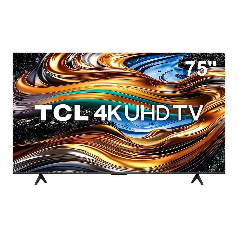 Smart TV 75” 4K UHD TCL 75P755 com Processador AIPQ, Google TV, Wi-Fi, Bluetooth, Google Assistente, Dolby Vision e Atmos - 1