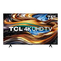 Smart TV 75” 4K UHD TCL 75P755 com Processador AIPQ, Google TV, Wi-Fi, Bluetooth, Google Assistente, Dolby Vision e Atmos - 1