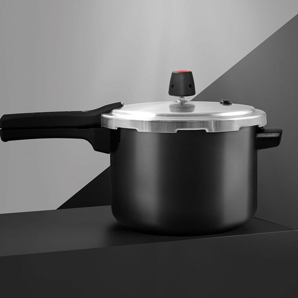 Panela de Pressão 4,5L Panelux Magnific em Alumínio com Antiaderente PTFE - Grafite - 3
