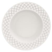 Conjunto com 6 Pratos Rasos Tramontina Ingrid em Porcelana 27 cm - Branco - 2