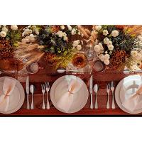 Conjunto com 6 Pratos Rasos Tramontina Maria Augusta em Porcelana 28 cm - Branco - 6