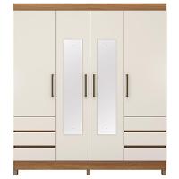 Guarda-Roupa Demóbile Mônaco com 4 Portas, 6 Gavetas e Espelho - 195cm de largura - 2