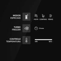 Geladeira Brastemp Duplex BRM55FB Frost Free com Painel Click Black e Turbo Freezer 463L – Branca - 5