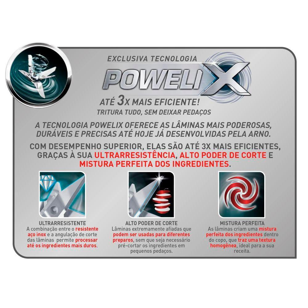 Liquidificador Arno Power Max LN65 Comfort Control 15 Velocidades 1400W - Preto - 7