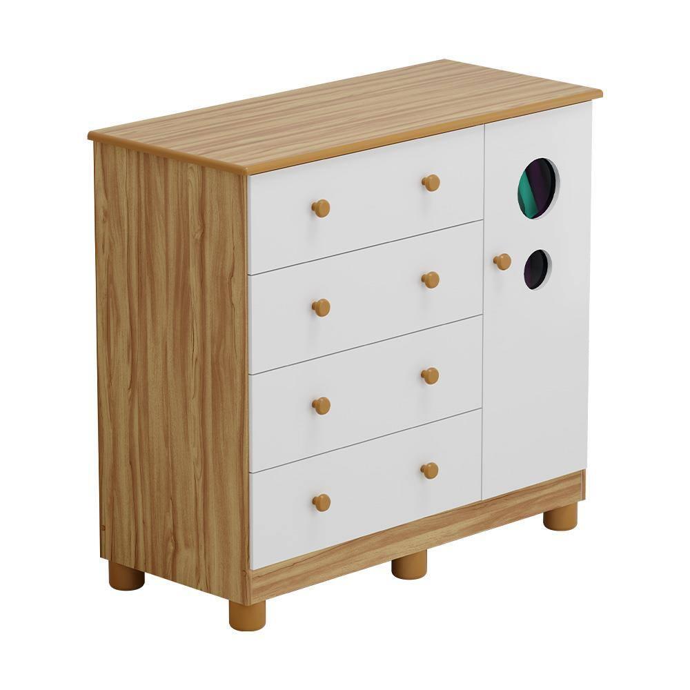 Cômoda Infantil Peroba Duda Plus com 1 Porta, 4 Gavetas, 1 Prateleira e 95,3 cm de Largura - 2