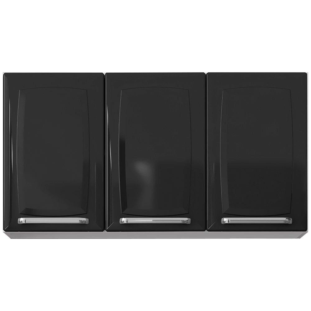 Armário Aéreo Triplo Itatiaia Luce com 3 Portas e 2 Prateleiras - 105cm de largura - 1