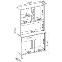 Cozinha Compacta Demóbile Malta com 4 Portas e 1 Gaveta - 91 cm de Largura - 5