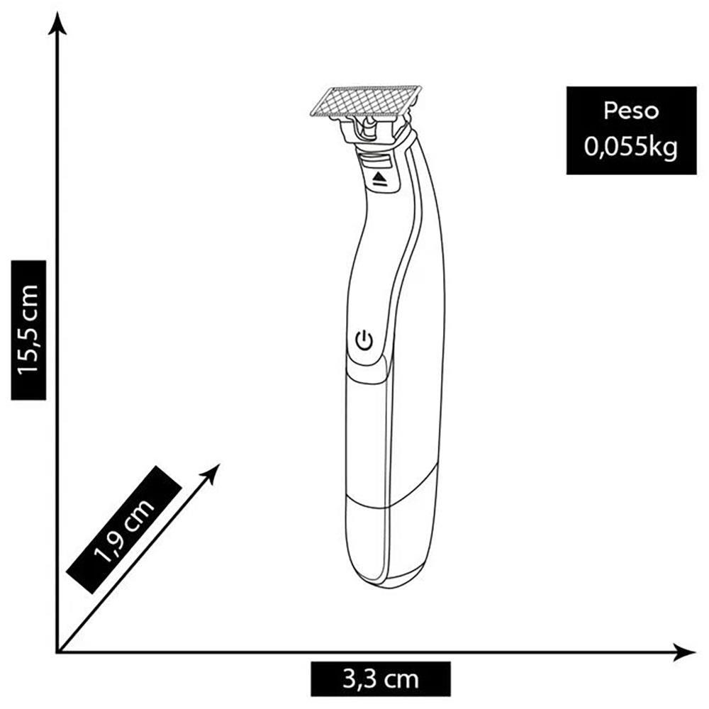 Aparador Philips OneBlade QP1424/10 Bivolt - Preto - 5