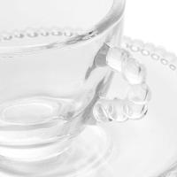 Conjunto com 4 Xícaras e Pires para Café Wolff Pearl em Cristal - 80 ml - 5