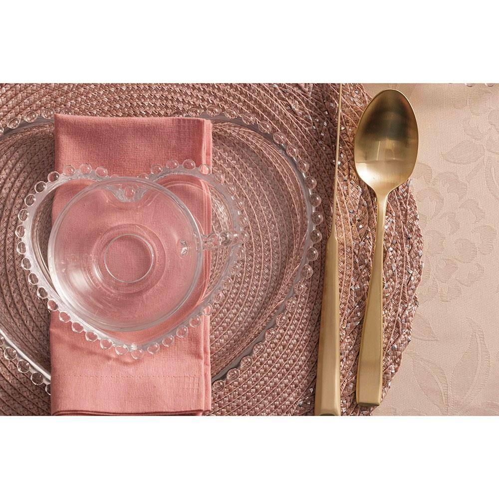 Conjunto com 4 Xícaras e Pires para Chá Wolff Pearl Coração em Cristal - 180 ml - 9