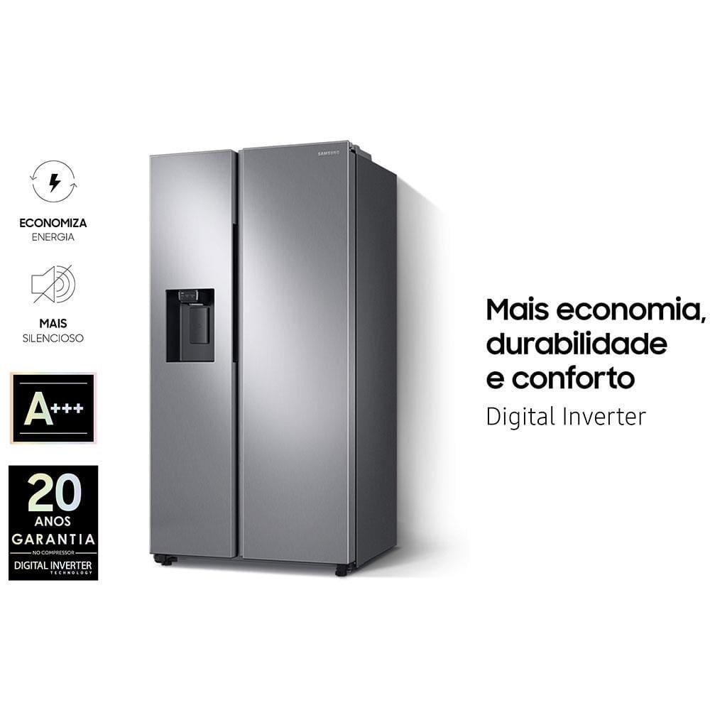 Geladeira Samsung Side By Side Digital Inverter RS60T5200S9 Frost Free com All Around Cooling e Spacemax Inox Look – 602 L - 6