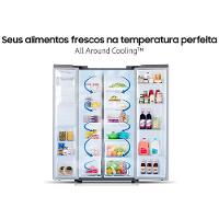 Geladeira Samsung Side By Side Digital Inverter RS60T5200S9 Frost Free com All Around Cooling e Spacemax Inox Look – 602 L - 5