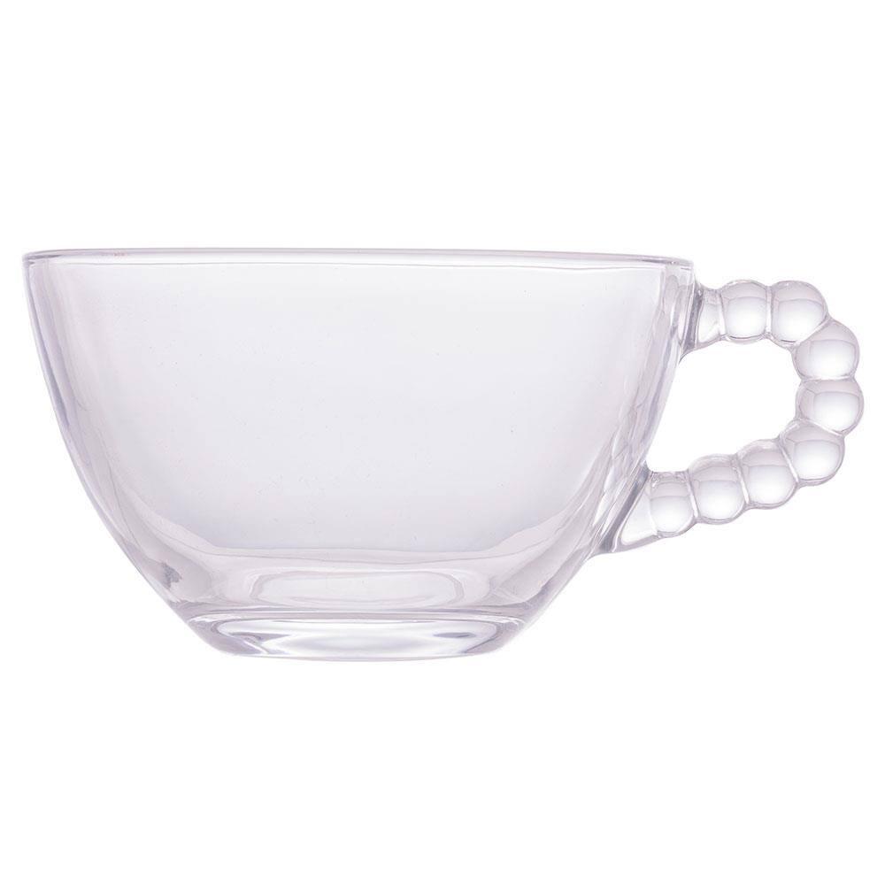 Conjunto com 4 Xícaras para Chá Wolff Pearl em Cristal - 180 ml - 4