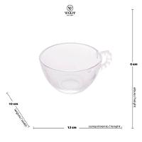 Conjunto com 4 Xícaras para Chá Wolff Pearl em Cristal - 180 ml - 7