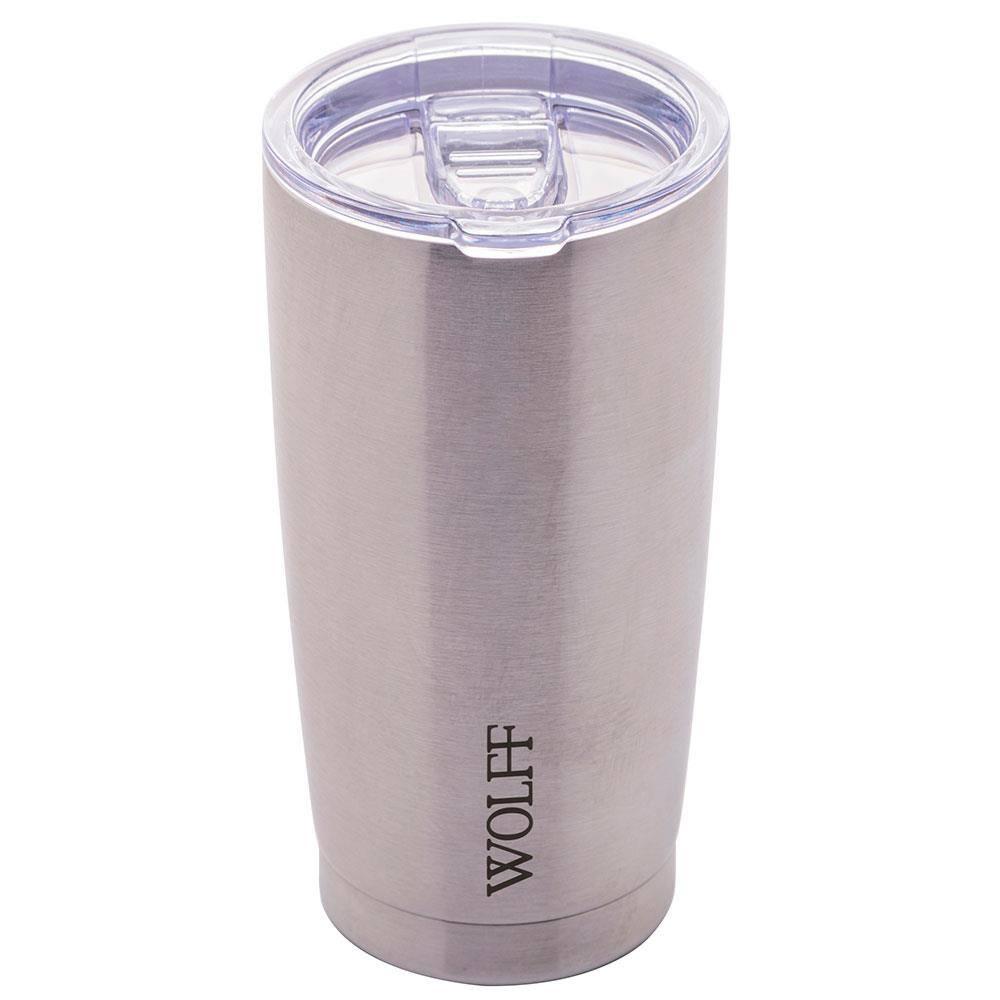 Copo Térmico Wolff 28899 com Tampa e Parede Dupla Inox - 600 ml - 1