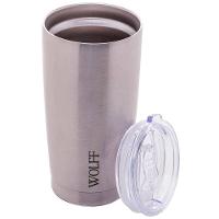 Copo Térmico Wolff 28899 com Tampa e Parede Dupla Inox - 600 ml - 2