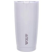 Copo Térmico Wolff 28901 com Tampa e Parede Dupla Branco - 600 ml - 3