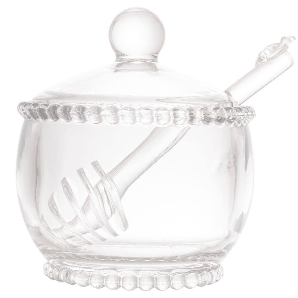 Meleira com Dosador Wolff Pearl em Cristal - 7 x 8 x 10 cm - 1