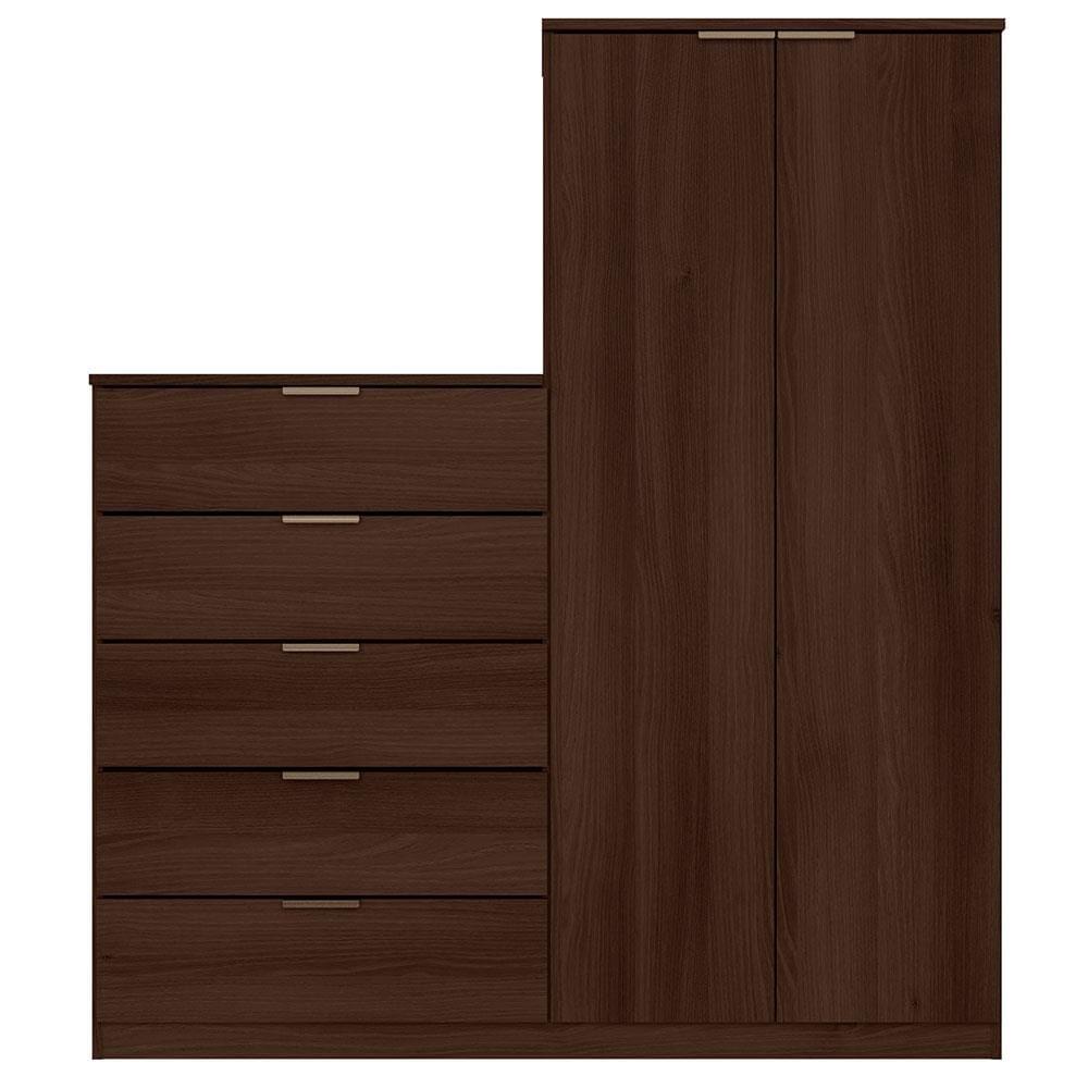 Cômoda Sapateira Bartira Roma com 2 Portas e 5 Gavetas - 122cm de largura - 2
