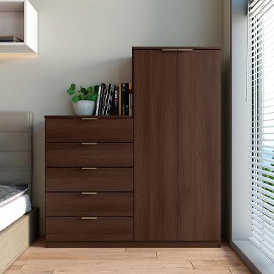 Cômoda Sapateira Bartira Roma com 2 Portas e 5 Gavetas - 122cm de largura