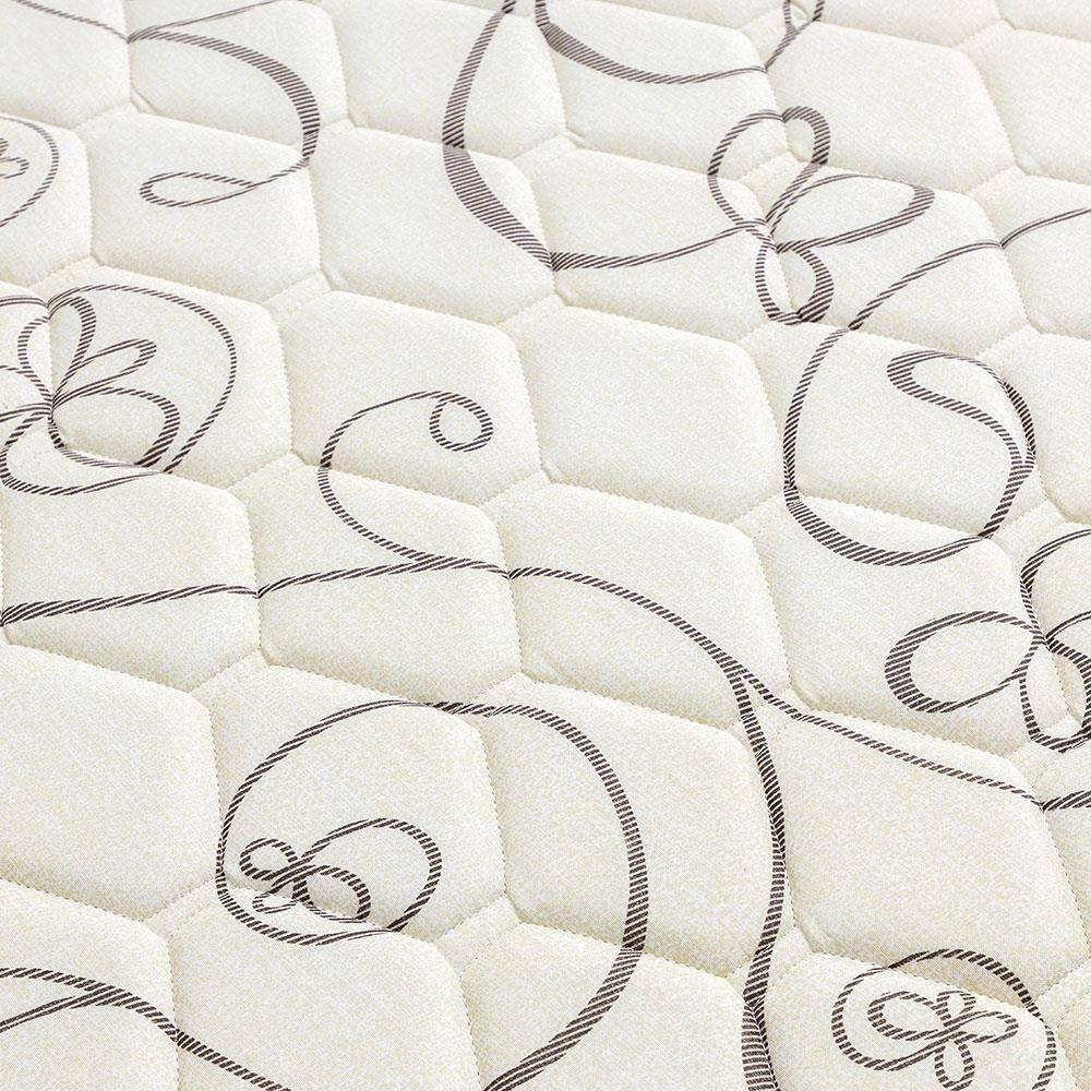 Cama Box Conjugada Solteiro Herval Roma Ortopédico com Pillow Top e Tecido Poliéster 53x88x188 cm - Marrom/Bege/Branco - 8