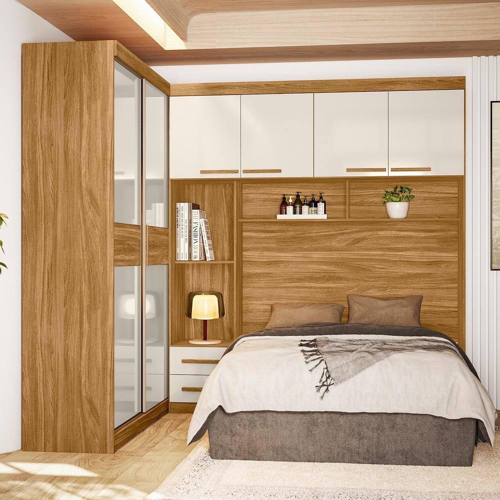 Guarda-roupa Modulado Casal Moval Florença com 6 Portas, 5 Gavetas, 7 Prateleiras e 242cm de Largura - 3